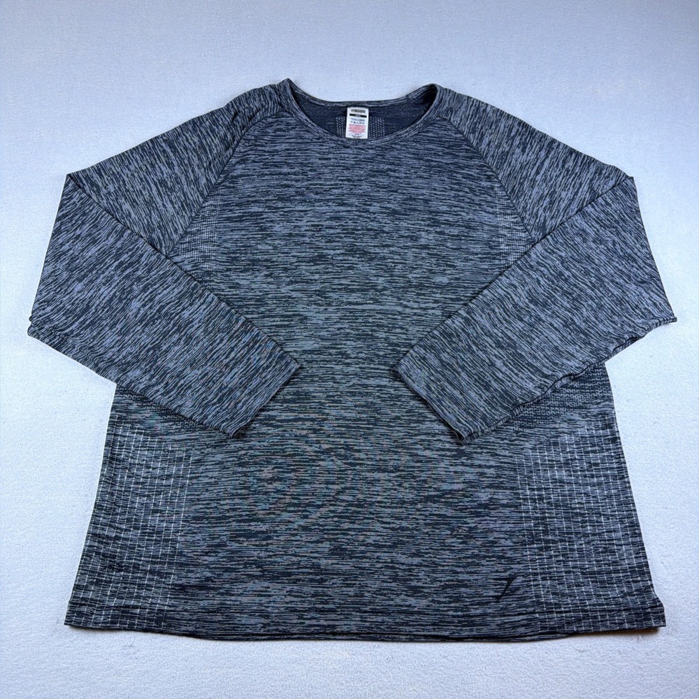 Gymshark Long Sleeve Shirt Mens 3XL Heather Gray Activewear Lightweight Workout